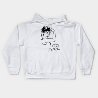 GO GIRL Kids Hoodie